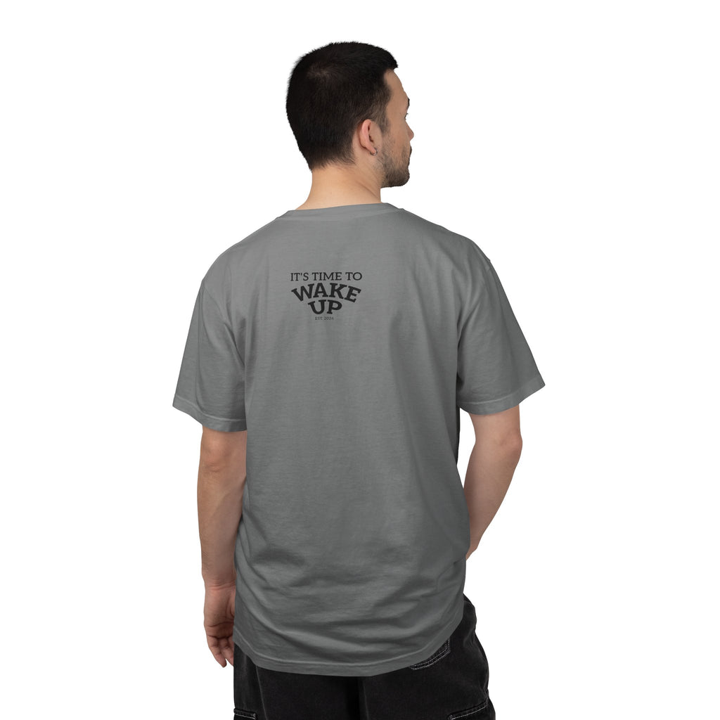 Wake Up Graphic T-Shirt — "It's Time to Wake Up" Casual Tee