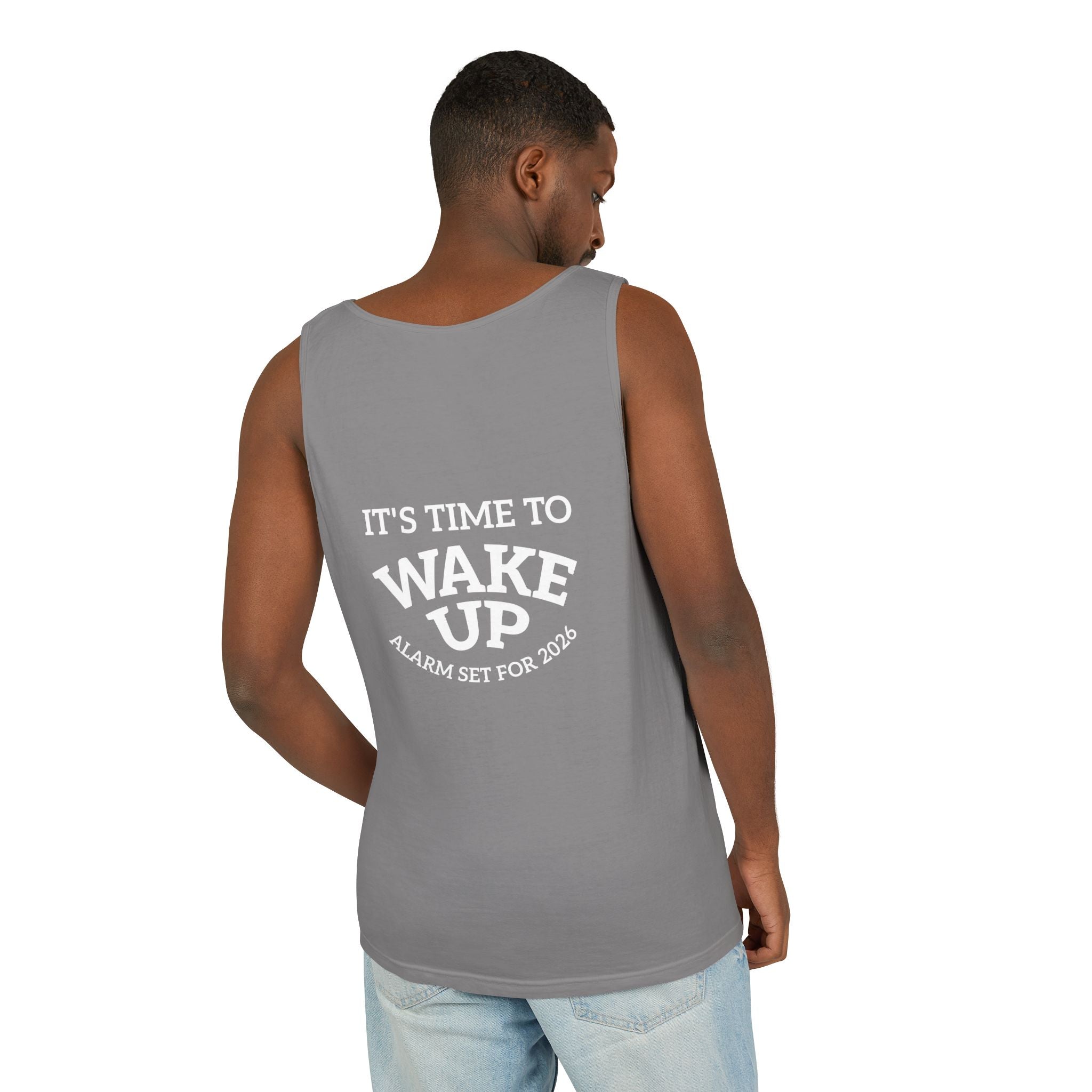 Wake Up Tank Top dark — Casual Graphic Tank