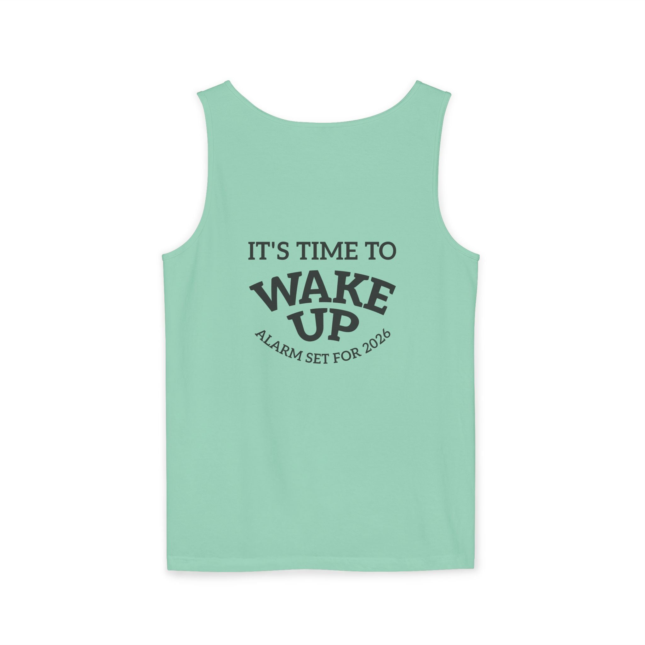 Wake Up Tank Top dark — Casual Graphic Tank