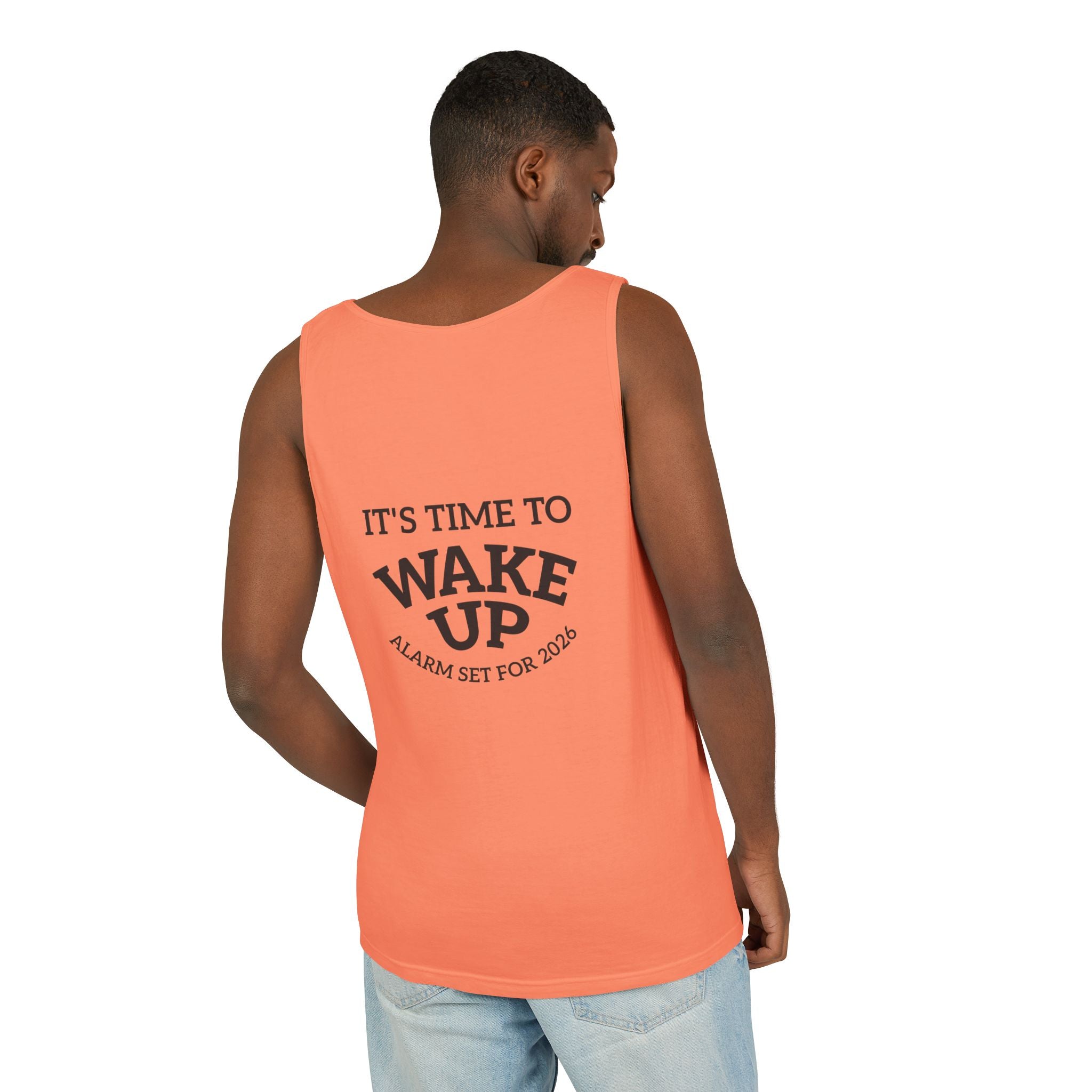 Wake Up Tank Top dark — Casual Graphic Tank