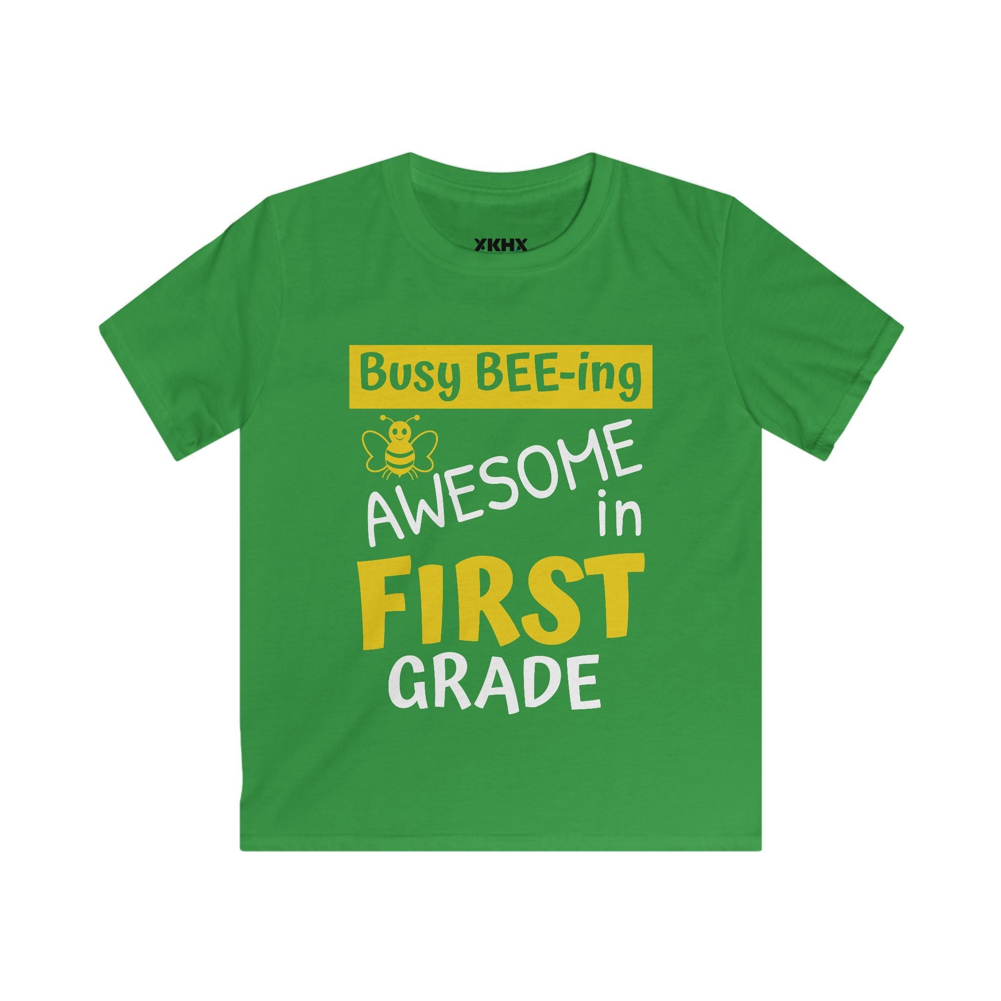 Personalizable "Busy BEE-ing Awesome in [XX] Grade" Kids Tee