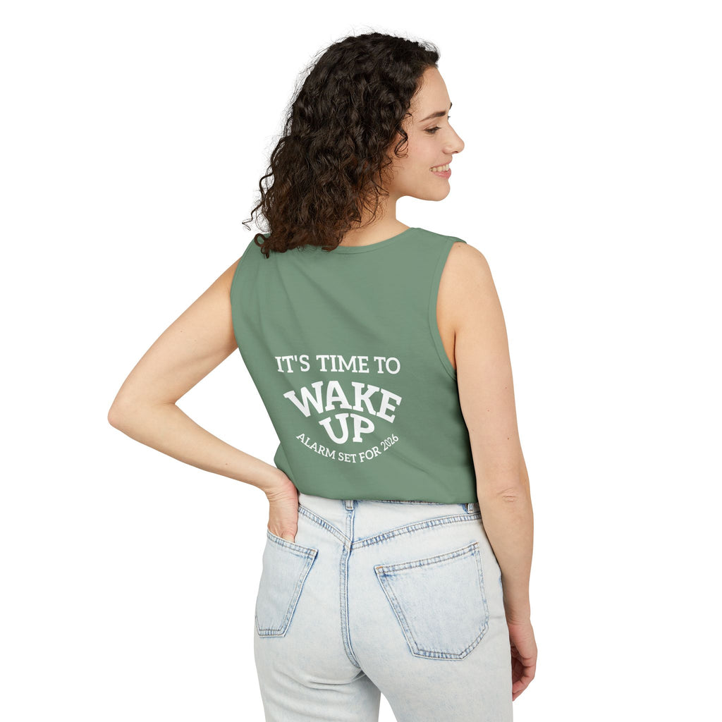 Wake Up Tank Top dark — Casual Graphic Tank