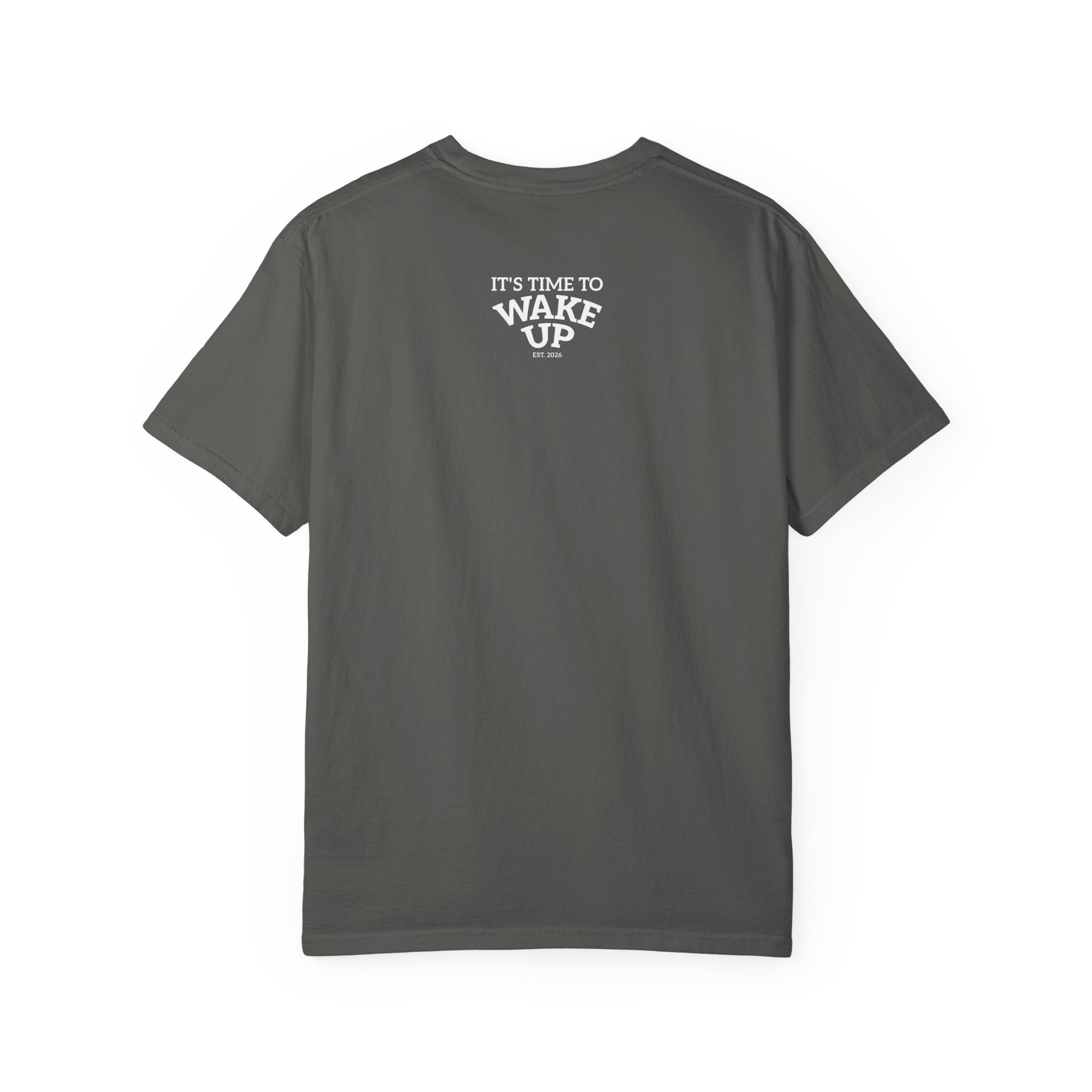 Wake Up Graphic T-Shirt — "It's Time to Wake Up" Casual Tee dark