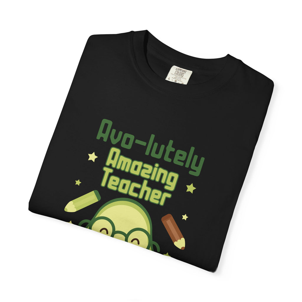 Personalizable "Avo-lutely Amazing Teacher" T-Shirt — Cute Avocado [XX] Grade Teacher Tee