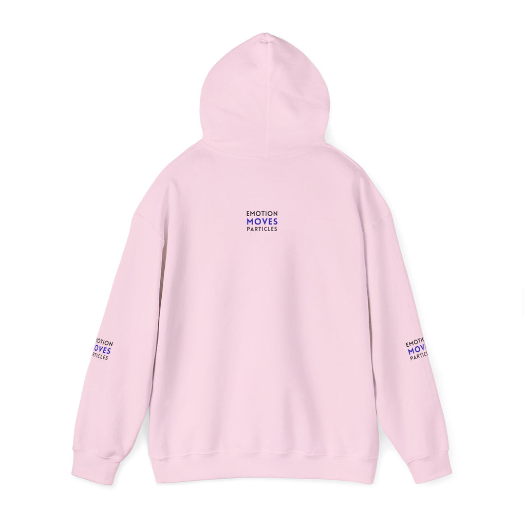 Emotion Moves Particles Hoodie — Inspirational Graphic Pullover