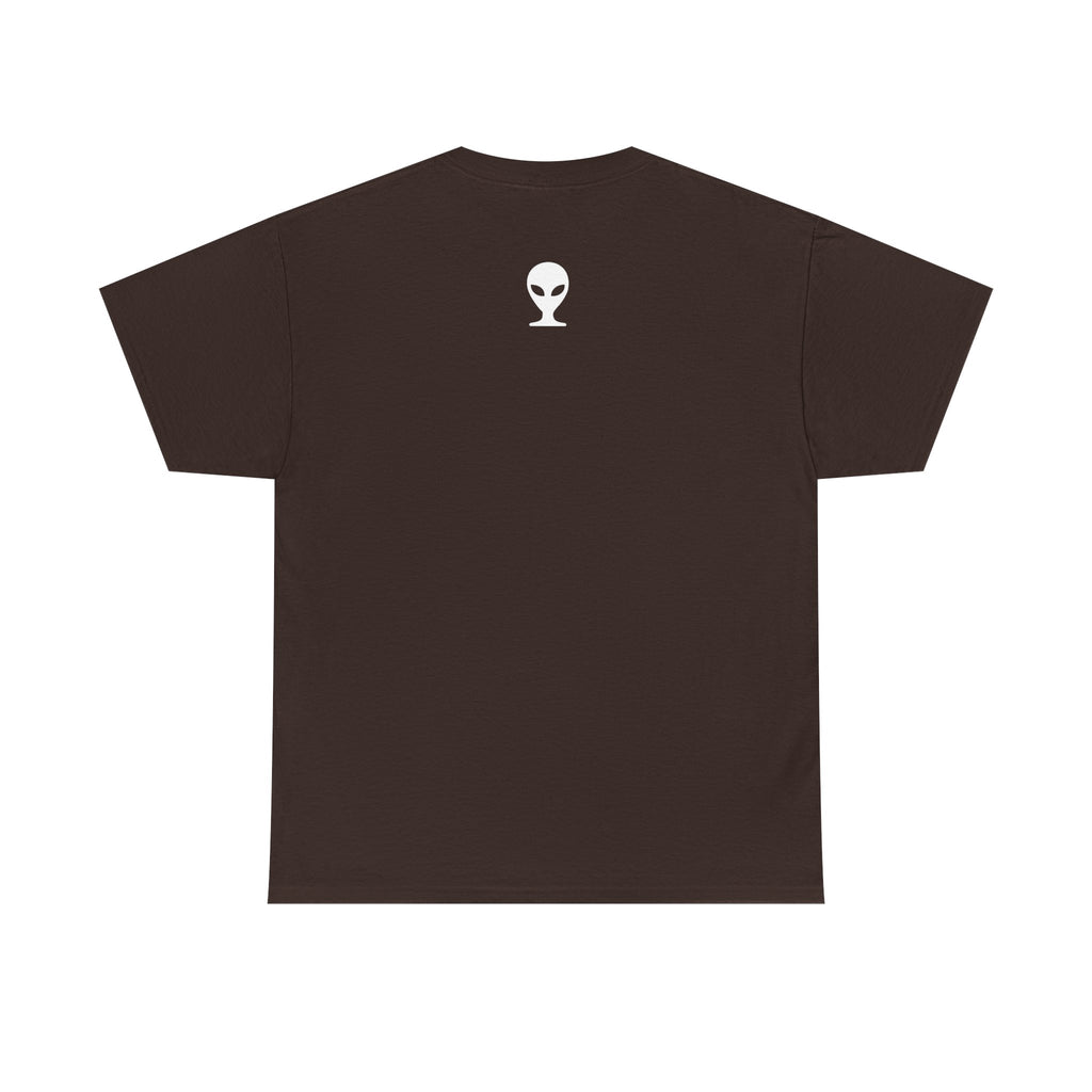 Alien Tee — Minimal "They Are Real" Vertical Graphic T-Shirt dark