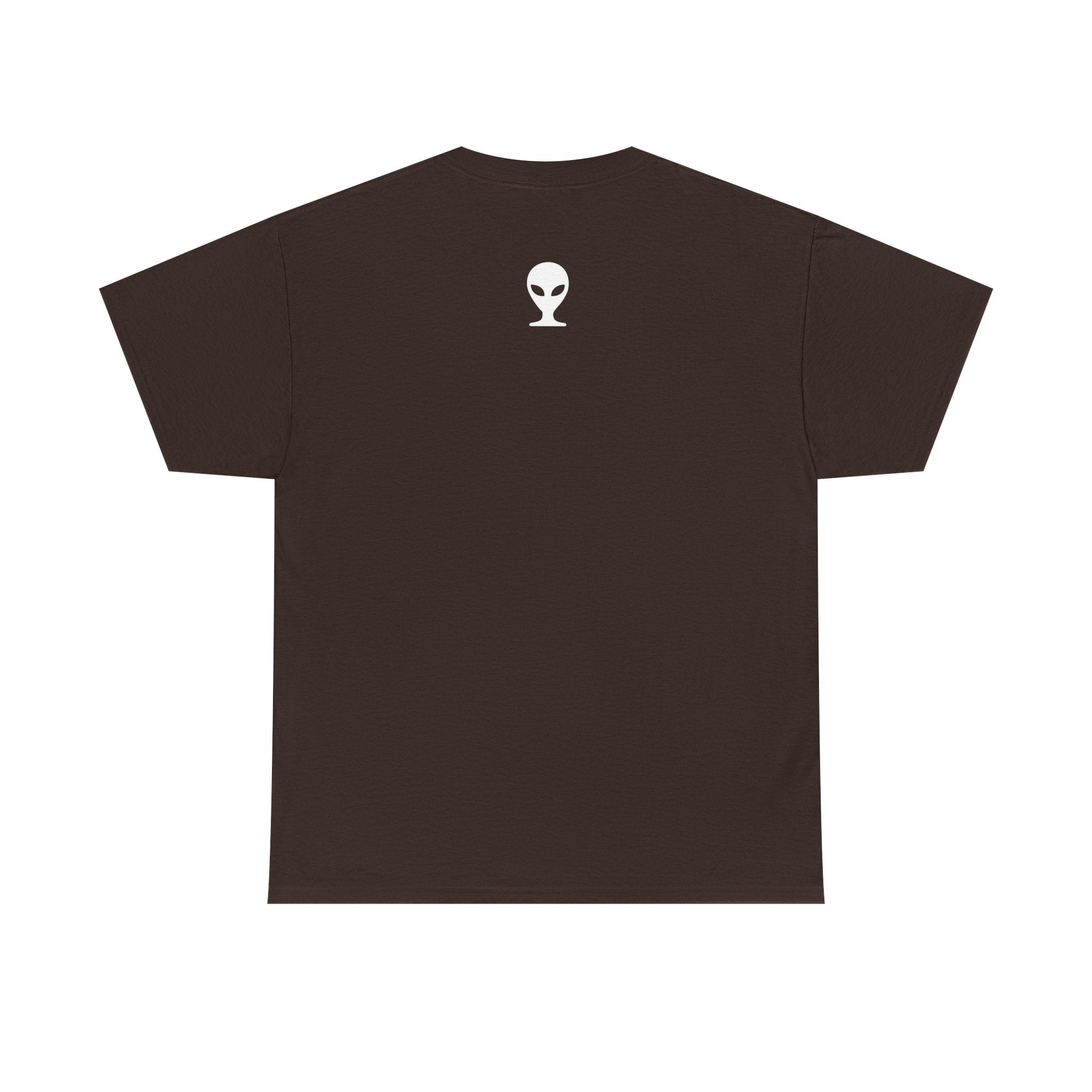 Alien Tee — Minimal "They Are Real" Vertical Graphic T-Shirt dark