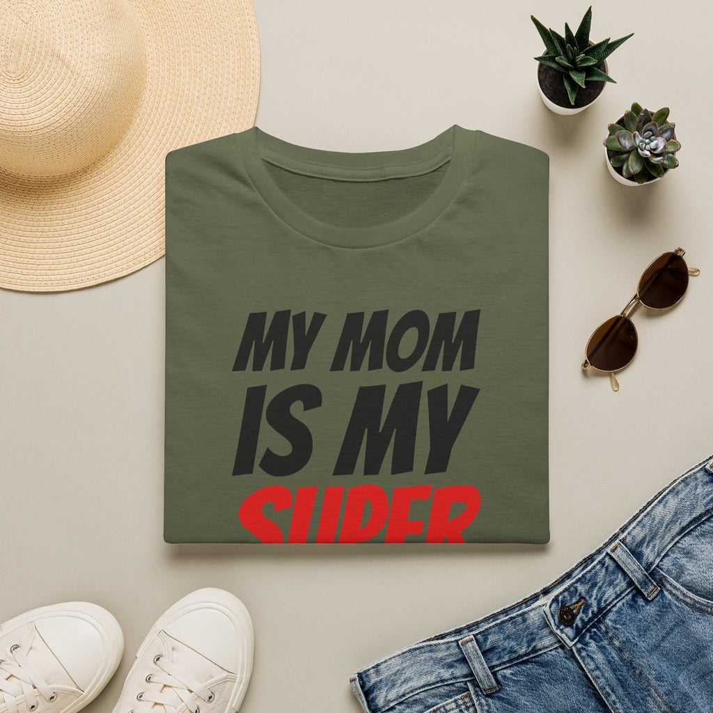 Superhero Mom T-Shirt — "My Mom Is My Superhero" Positive Message Tee