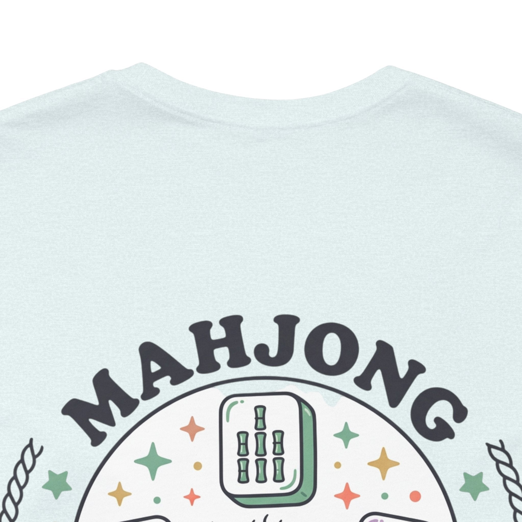 Mahjong Social Club Tee | tile-inspired, jade green pastel