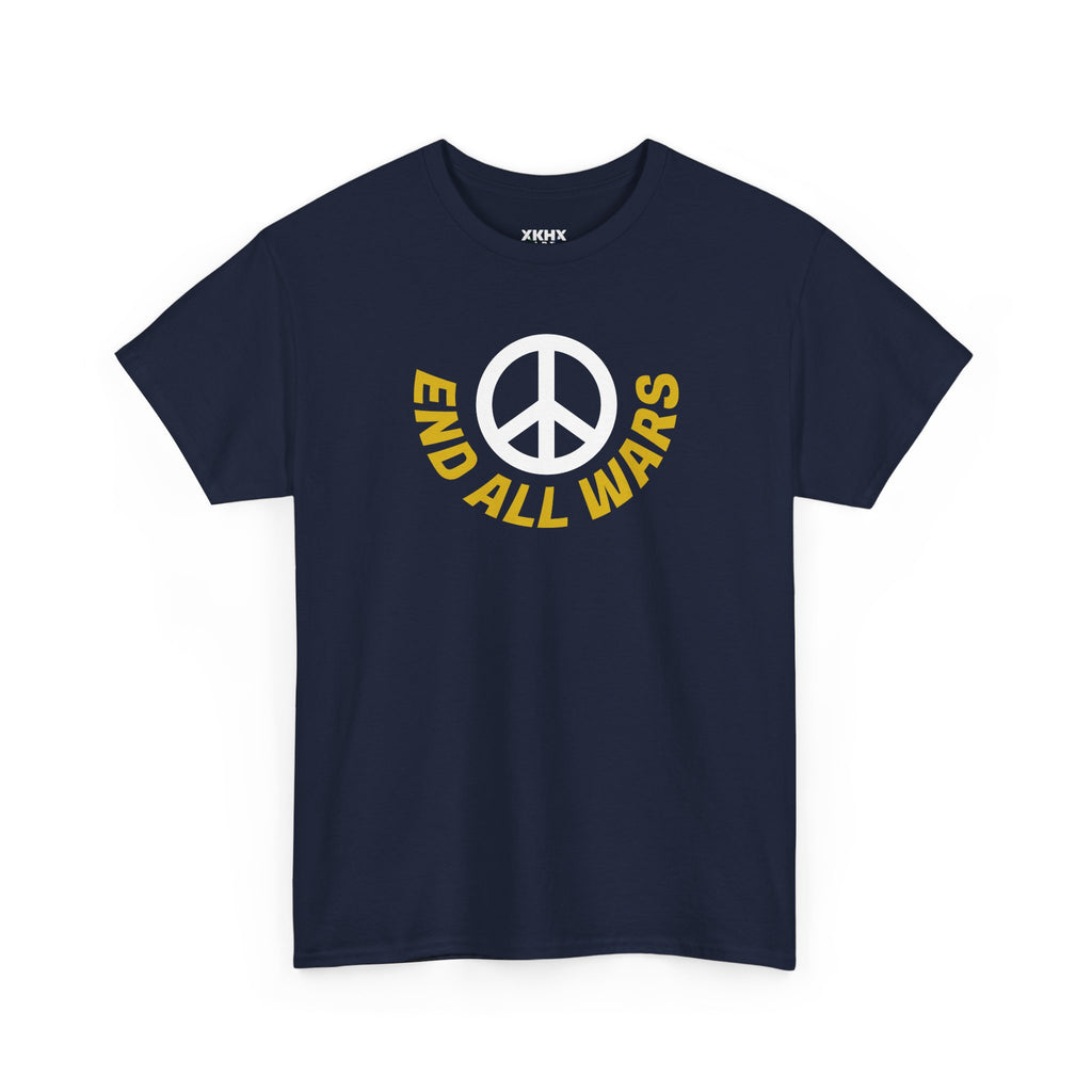 Peace Symbol T-Shirt — "End All Wars" Anti-War Graphic Tee