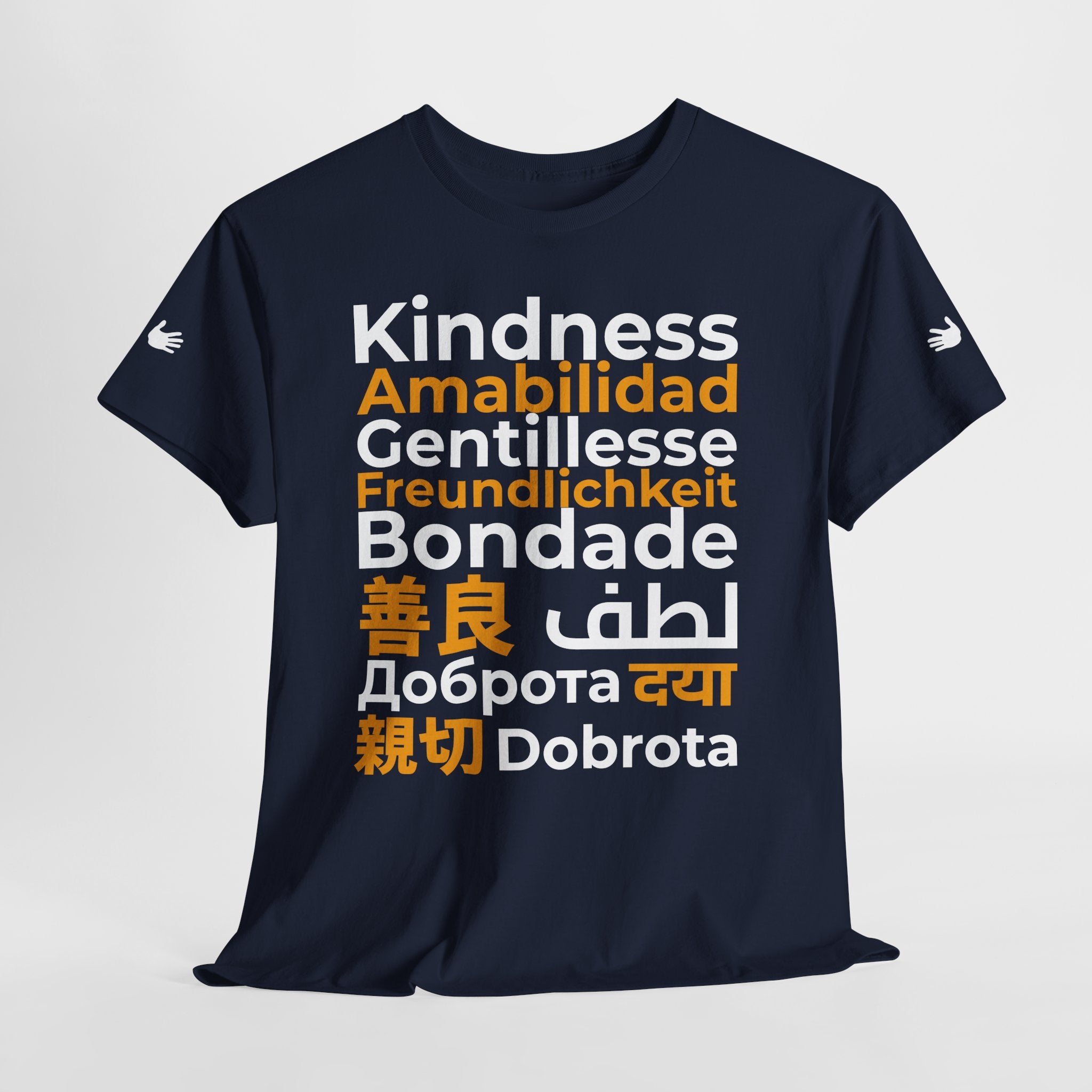 Kindness Multilingual Tee — "Kindness" in World Languages