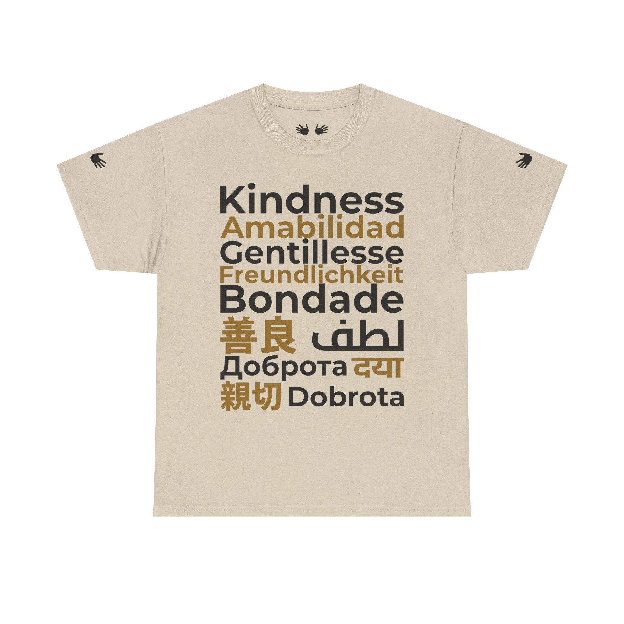 Kindness Multilingual Tee — "Kindness" in World Languages