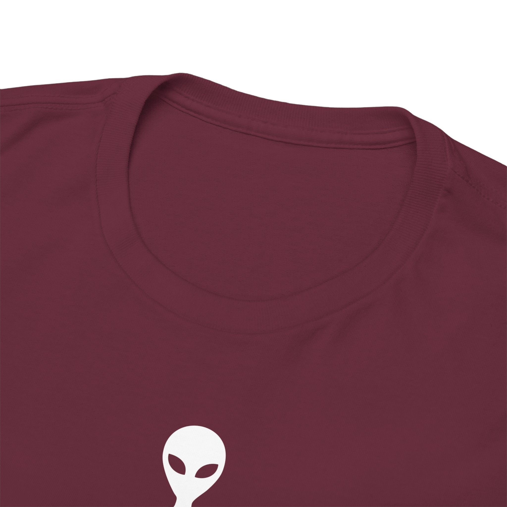 Alien Tee — Minimal "They Are Real" Vertical Graphic T-Shirt dark