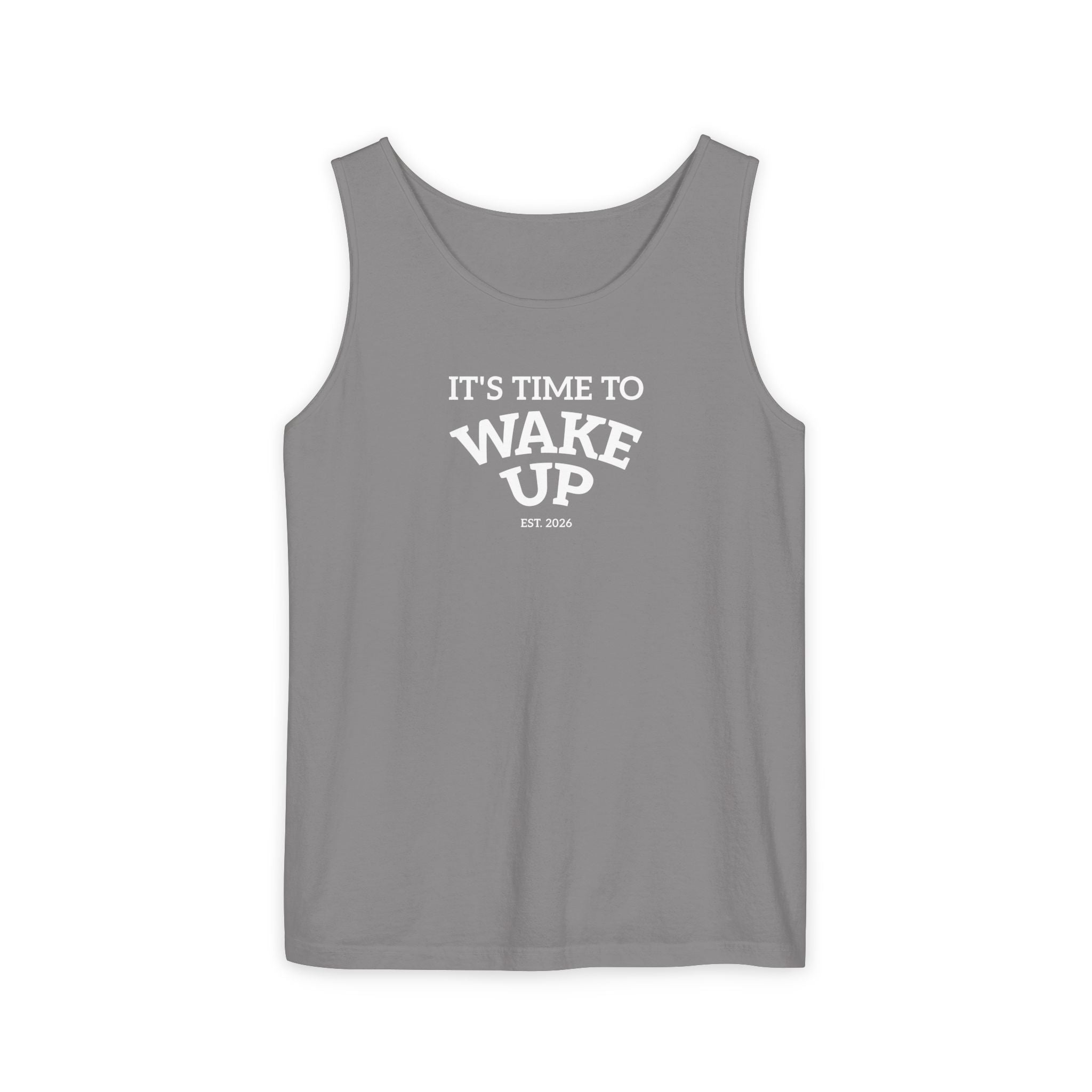 Wake Up Tank Top dark — Casual Graphic Tank