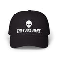 Alien "They Are Here" Dad Cap - Embroidered Baseball Hat dark