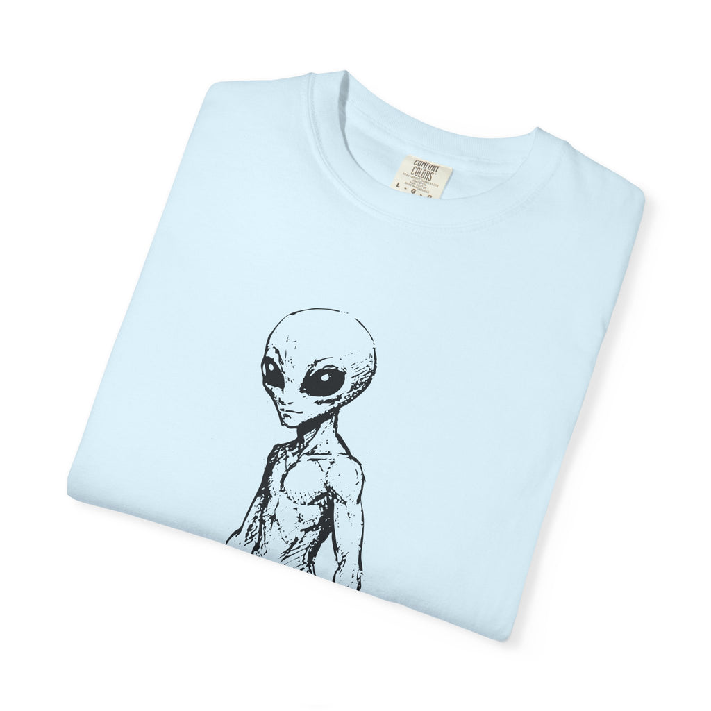 Alien Greys Graphic T-Shirt — "The Quiet Partners" Illustrated Tee