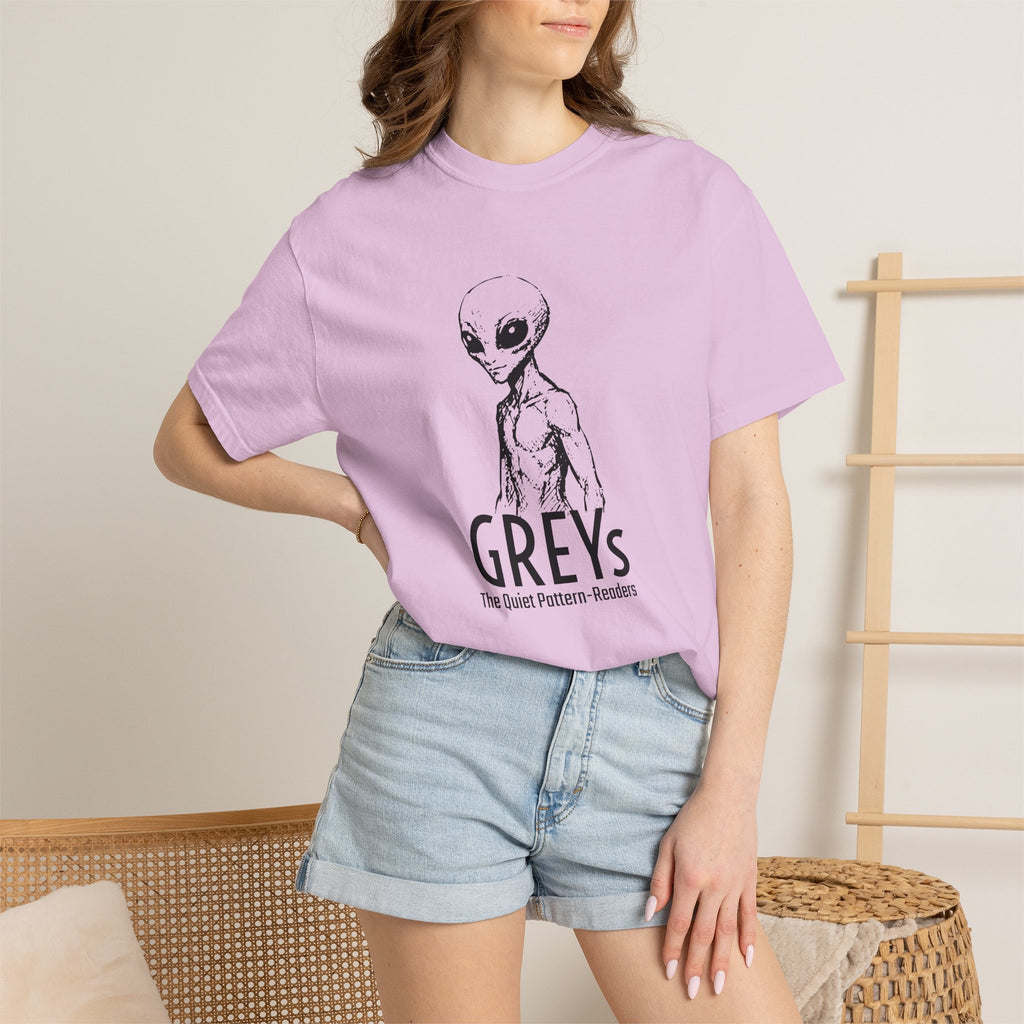 Alien Greys Graphic T-Shirt — "The Quiet Partners" Illustrated Tee