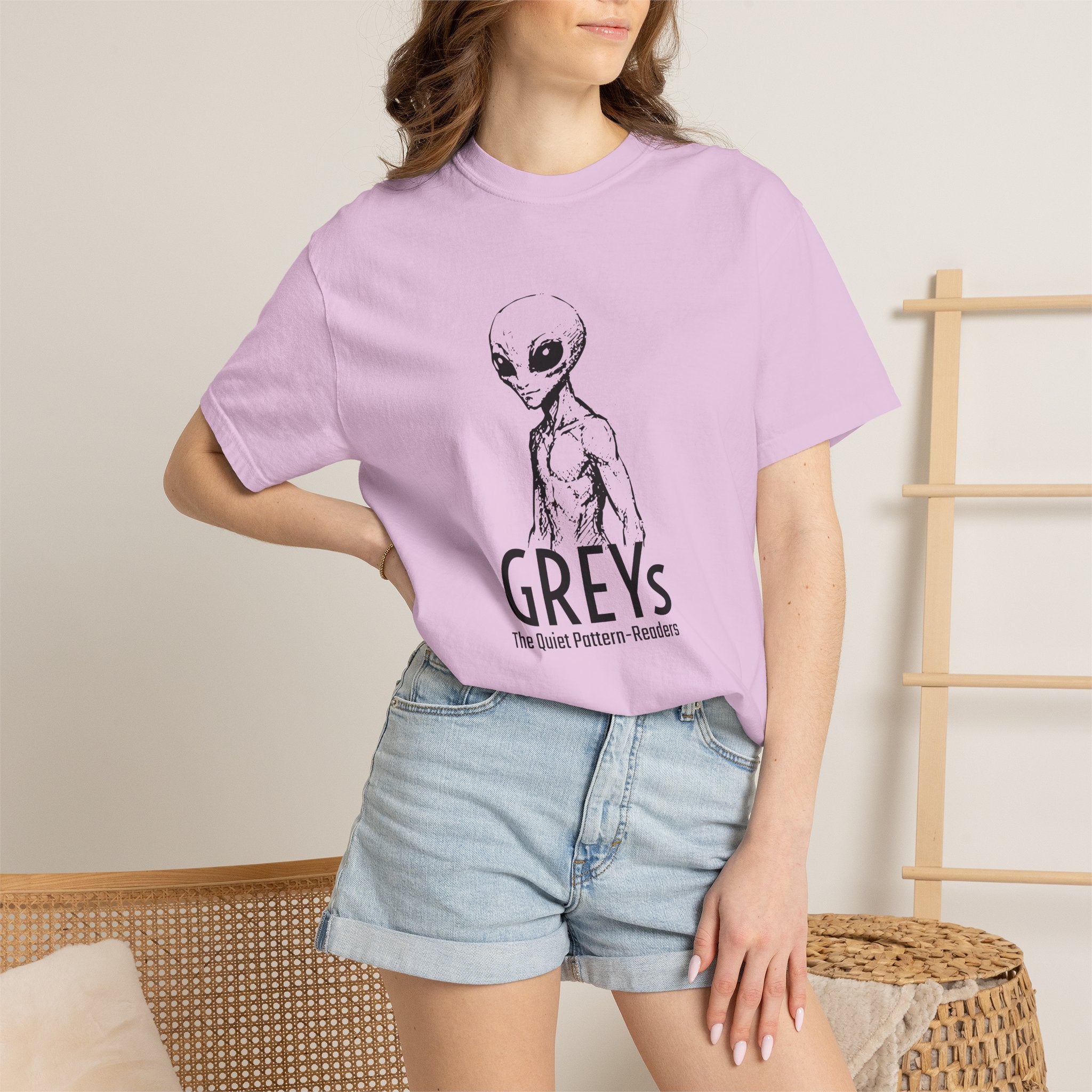 Alien Greys Graphic T-Shirt — "The Quiet Partners" Illustrated Tee
