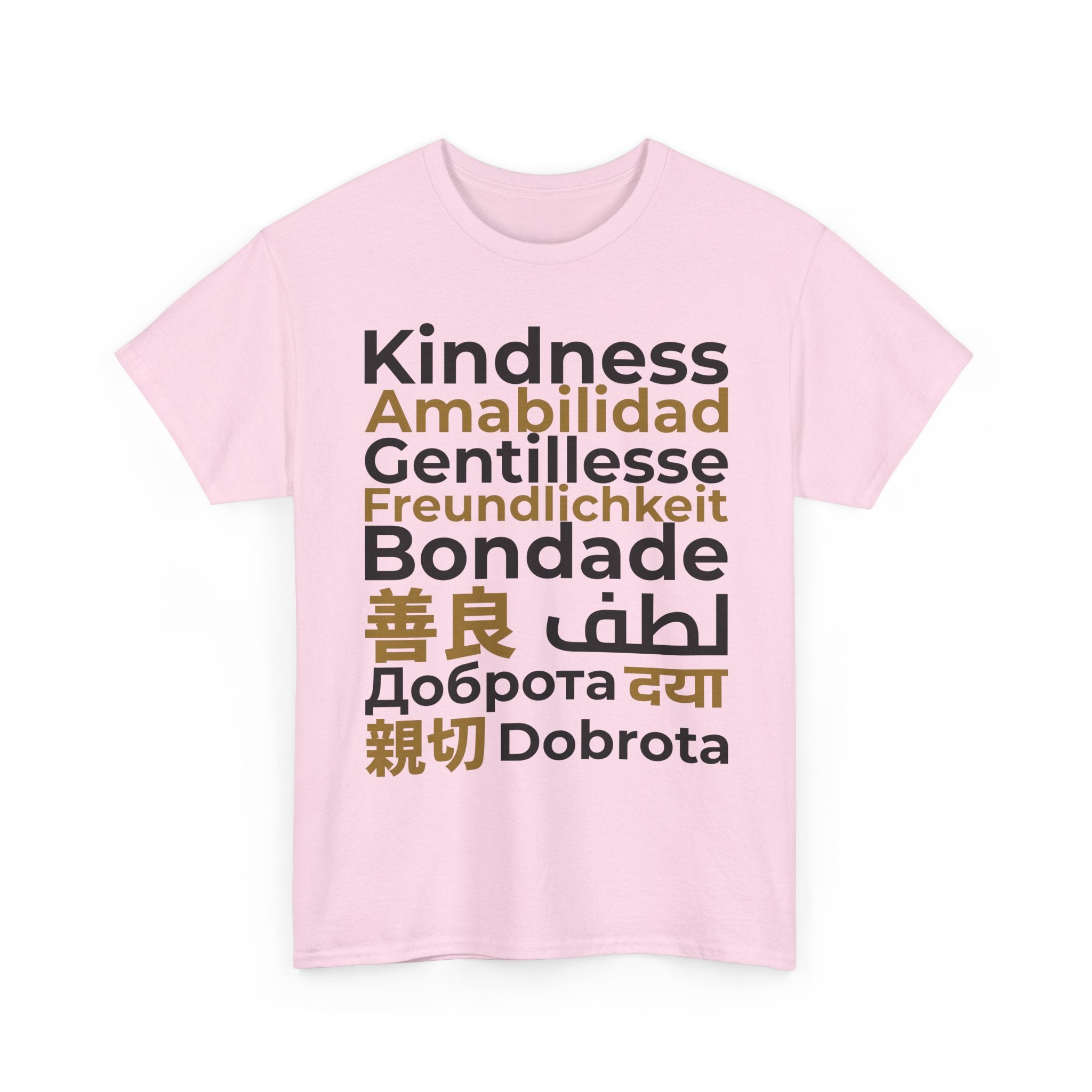 Kindness Multilingual Tee — "Kindness" in World Languages Tee
