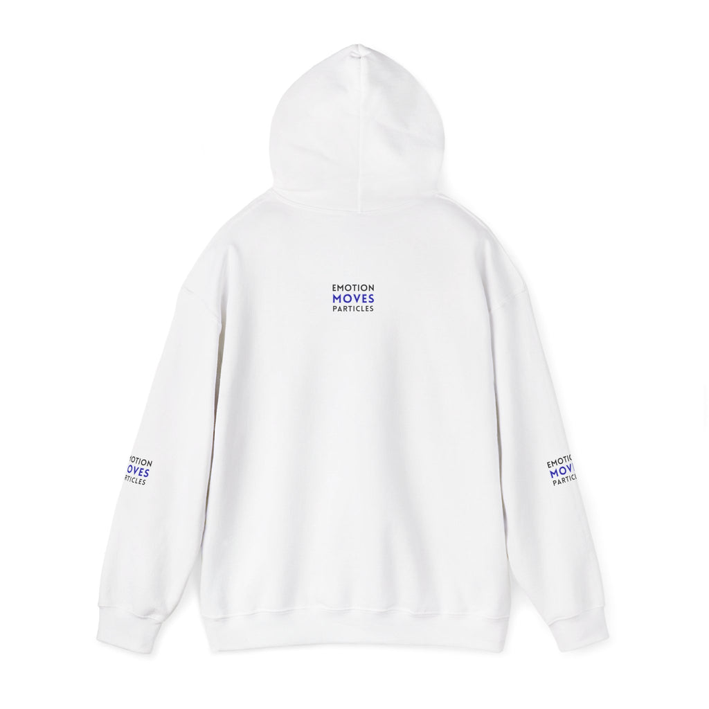 Emotion Moves Particles Hoodie — Inspirational Graphic Pullover