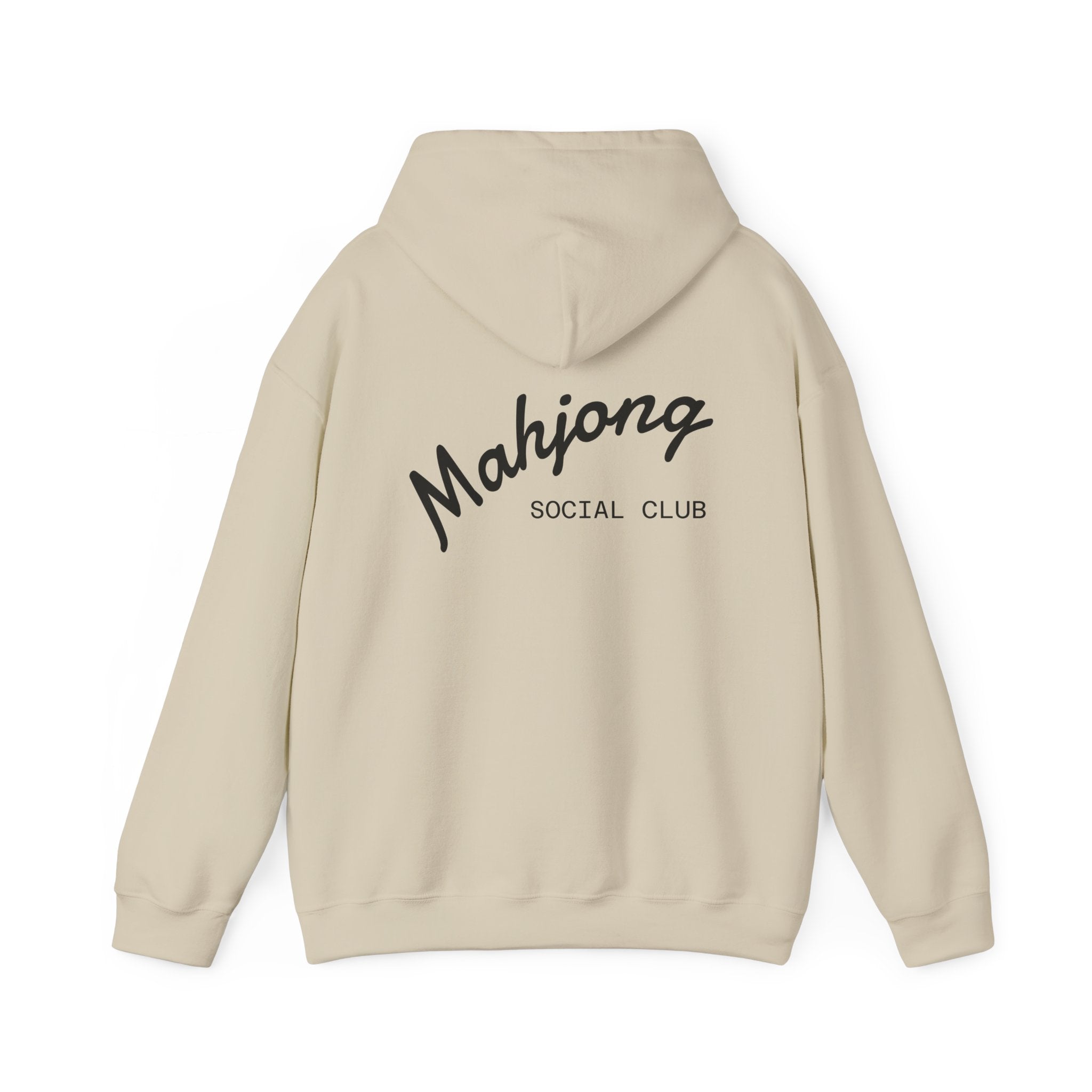 Mahjong Social Club Hoodie | tile-inspired, jade green pastel