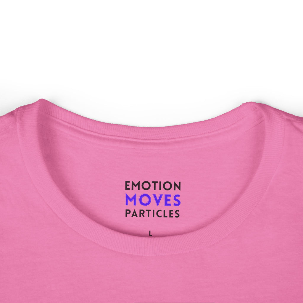 Emotion Moves Particles Tee — Women's Inspirational Graphic T‑Shirt