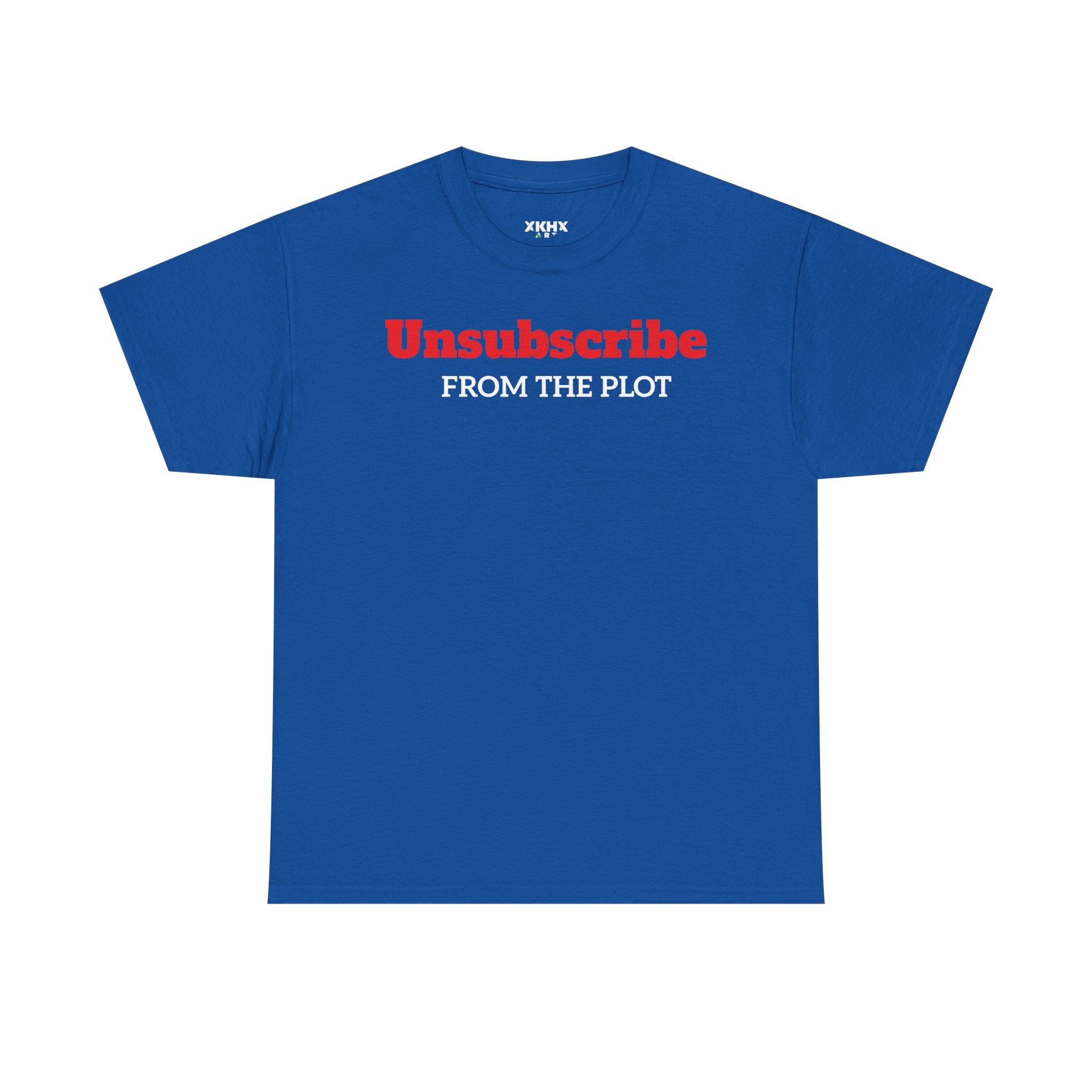 Wake Up Tee — Minimal "Unsubscribe from the plot" Graphic T-Shirt