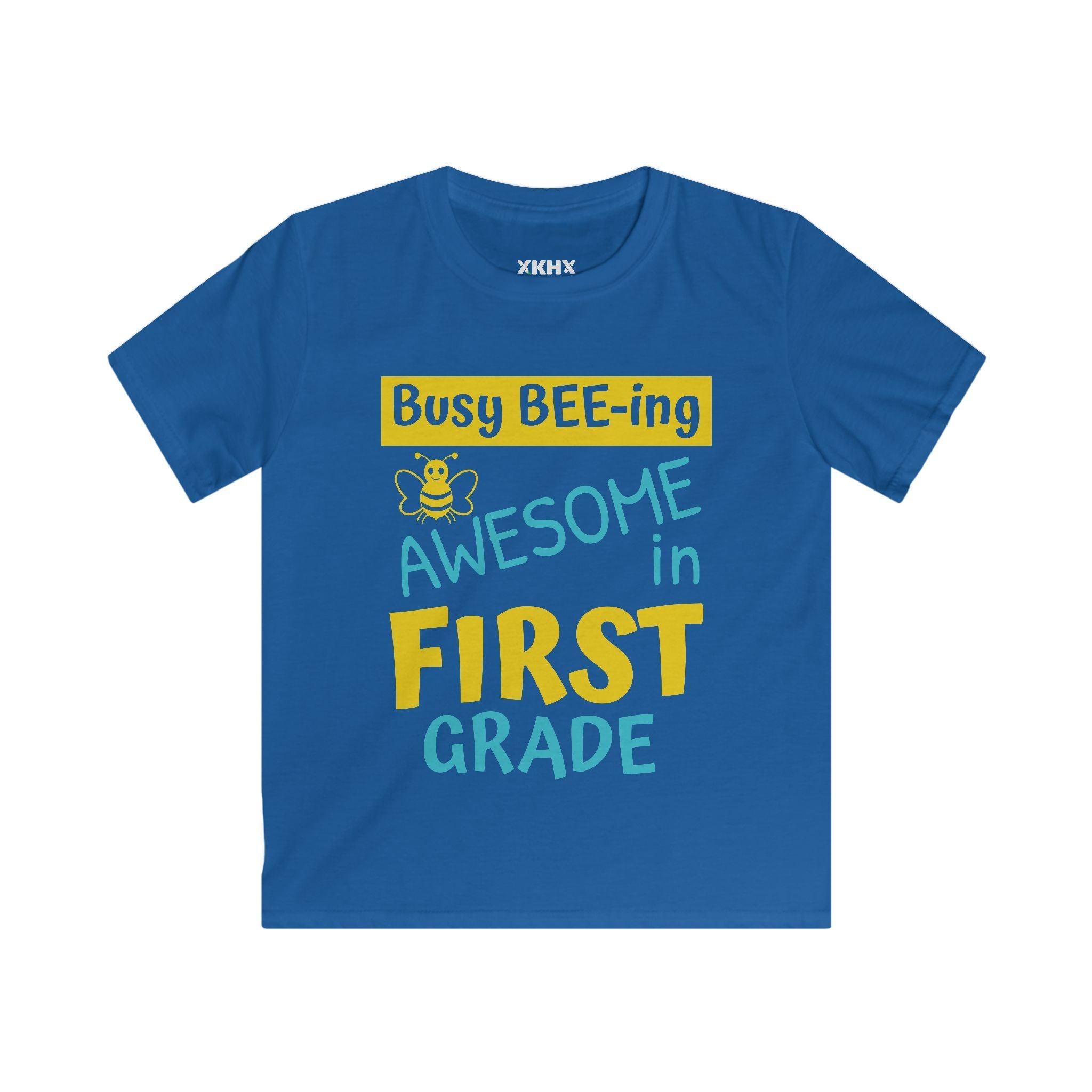 Personalizable "Busy BEE-ing Awesome in [XX] Grade" Kids Tee