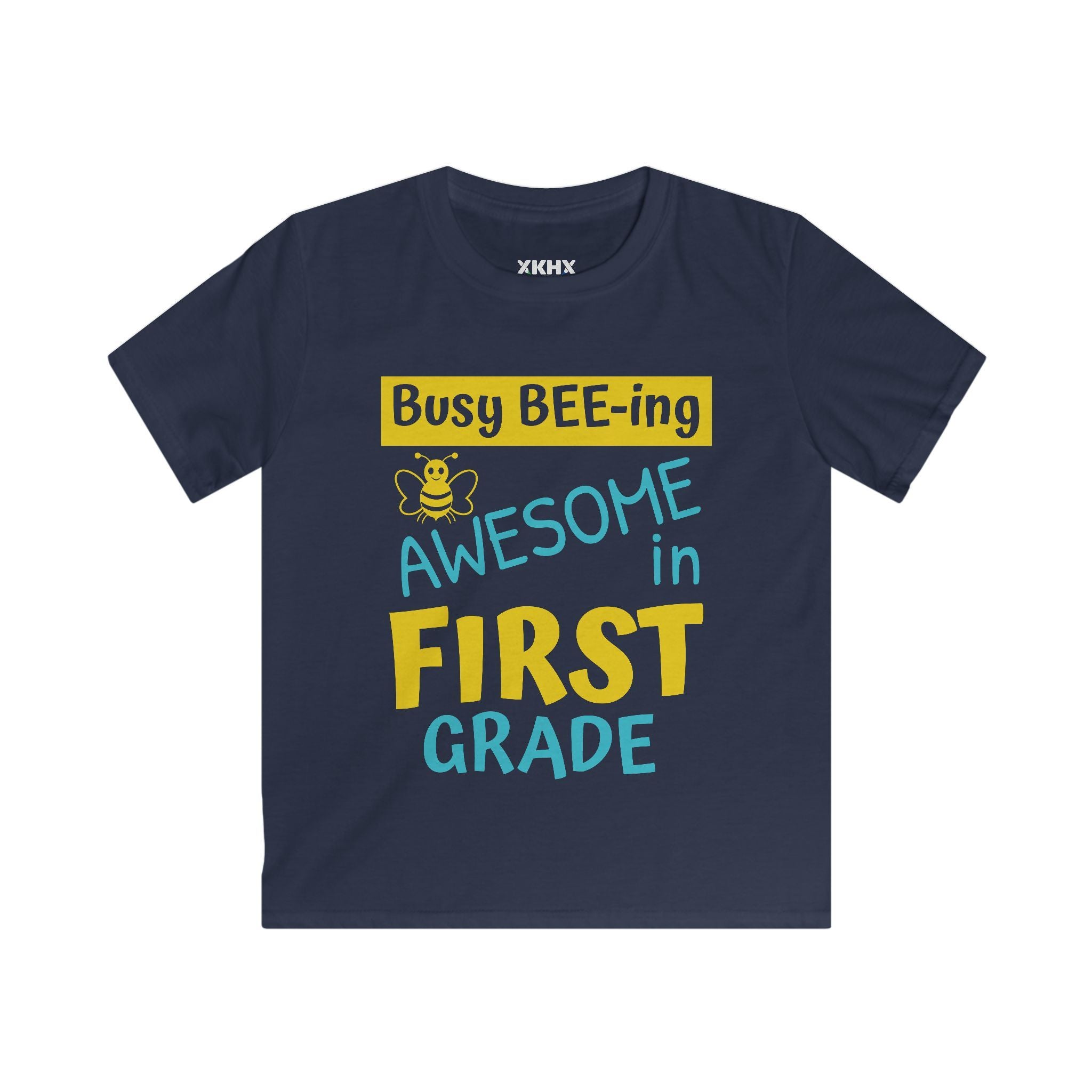 Personalizable "Busy BEE-ing Awesome in [XX] Grade" Kids Tee