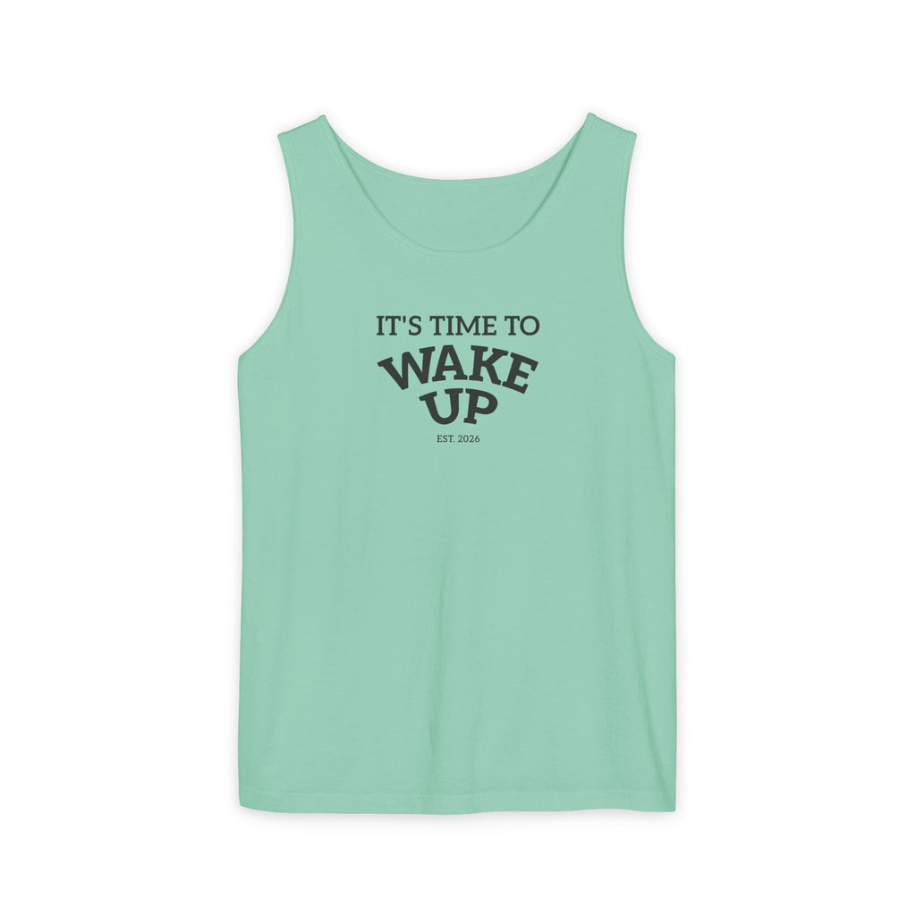 Wake Up Tank Top dark — Casual Graphic Tank