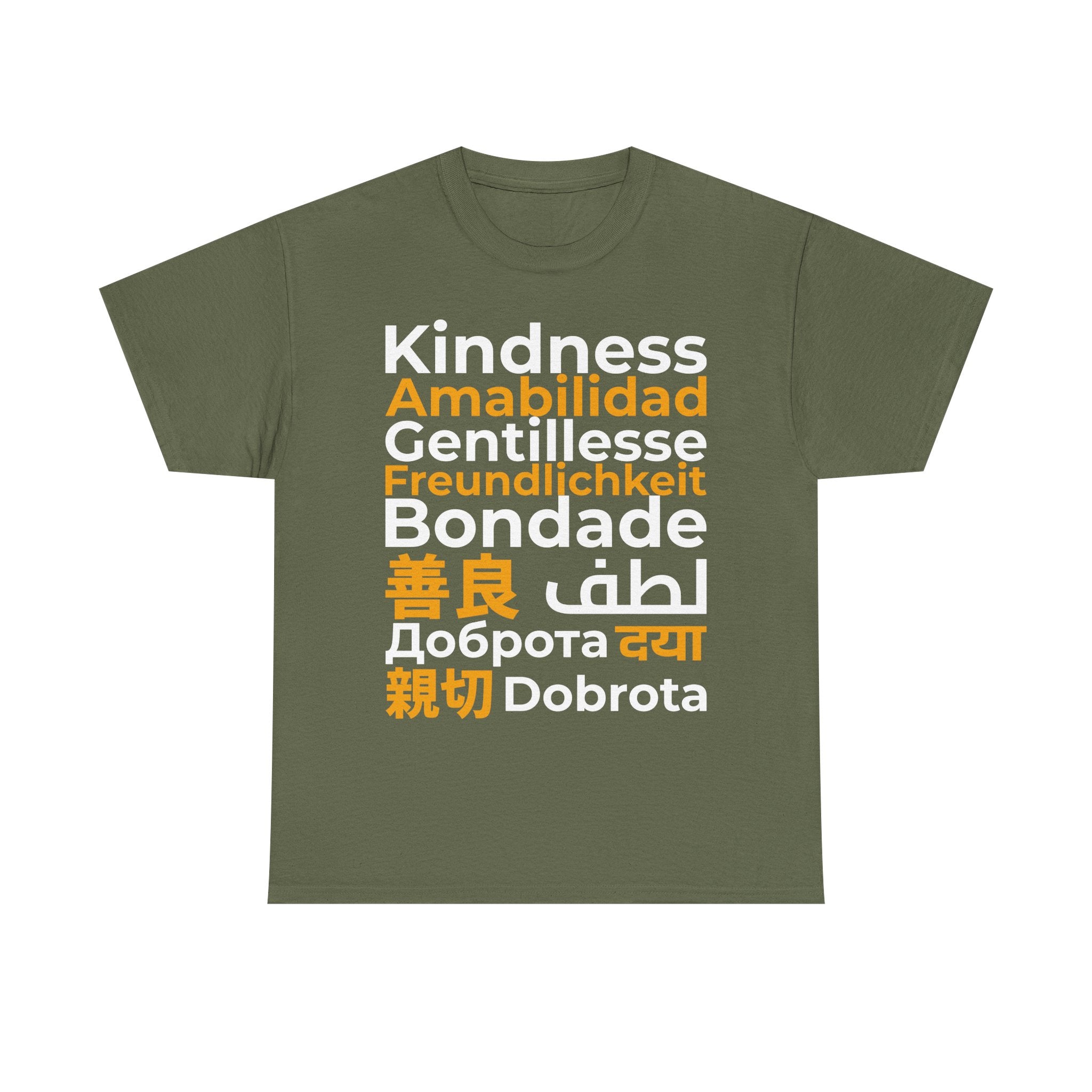Kindness Multilingual Tee — "Kindness" in World Languages Tee
