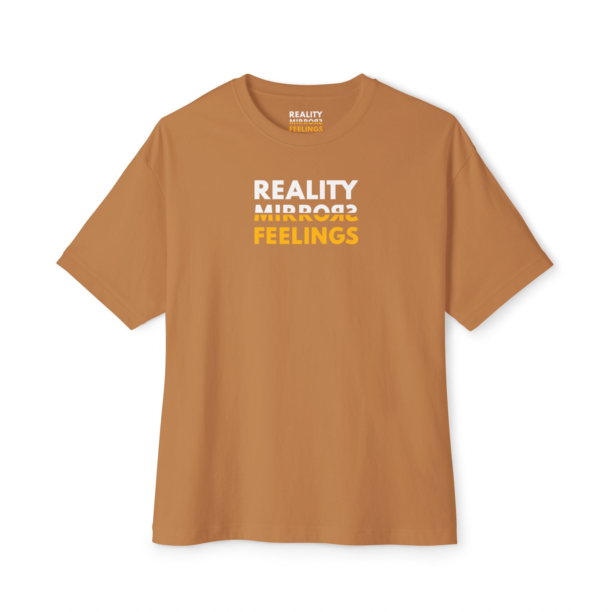 Reality Dark Tee — Reality Mirrors Feelings Minimalist Motivational Graphic T-Shirt