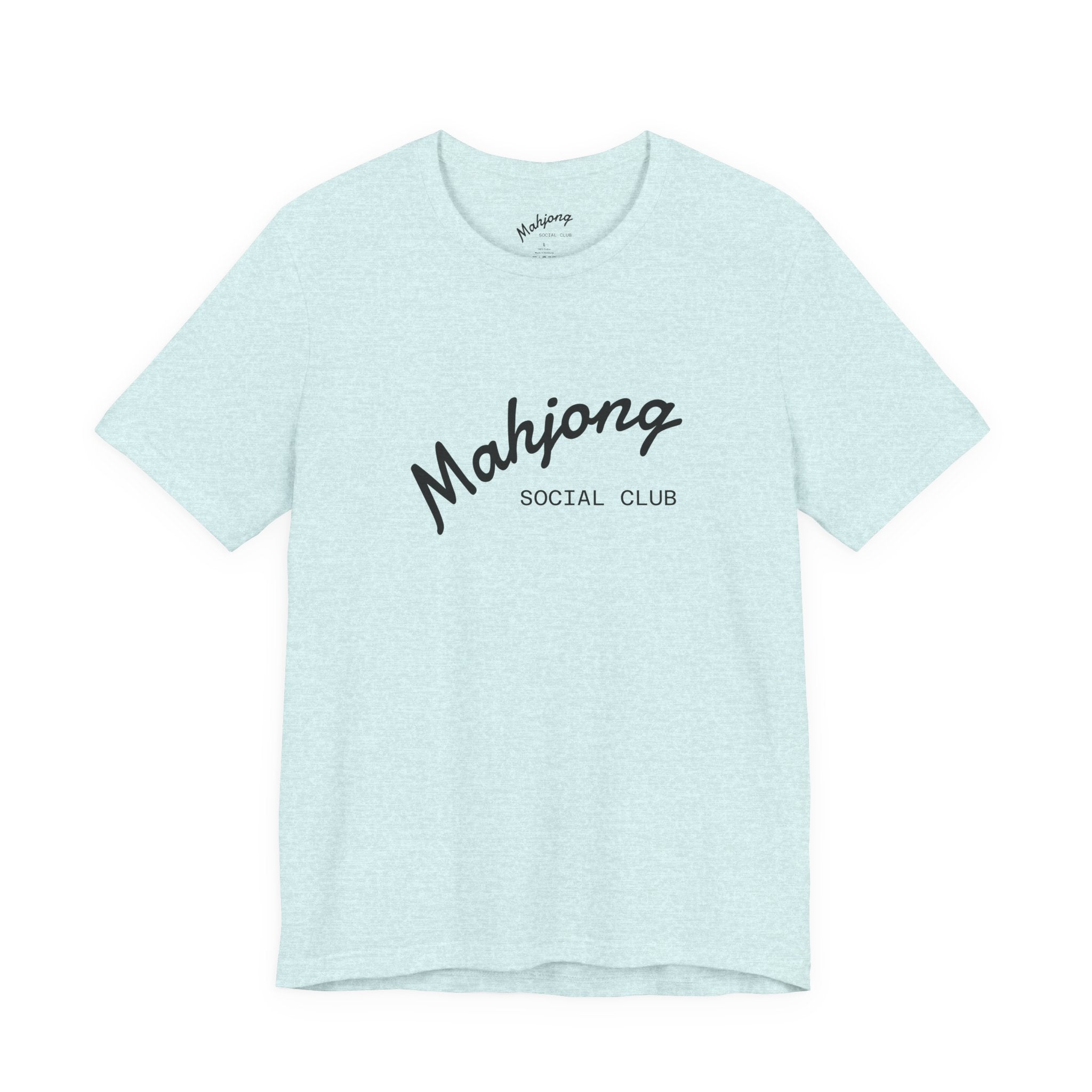 Mahjong Social Club Tee | tile-inspired, jade green pastel
