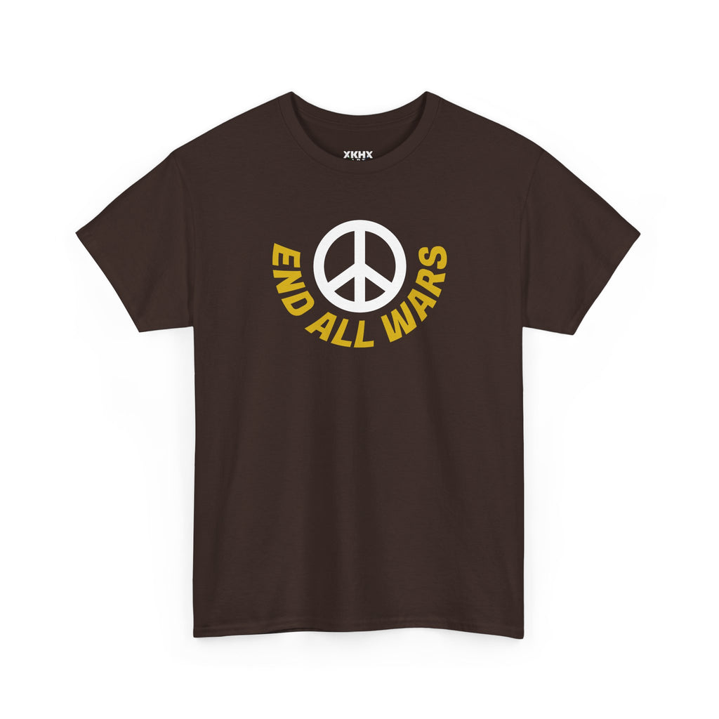 Peace Symbol T-Shirt — "End All Wars" Anti-War Graphic Tee