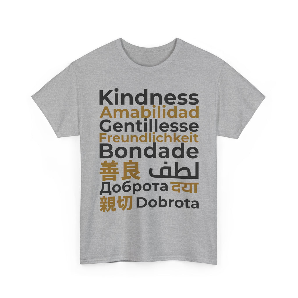Kindness Multilingual Tee — "Kindness" in World Languages Tee
