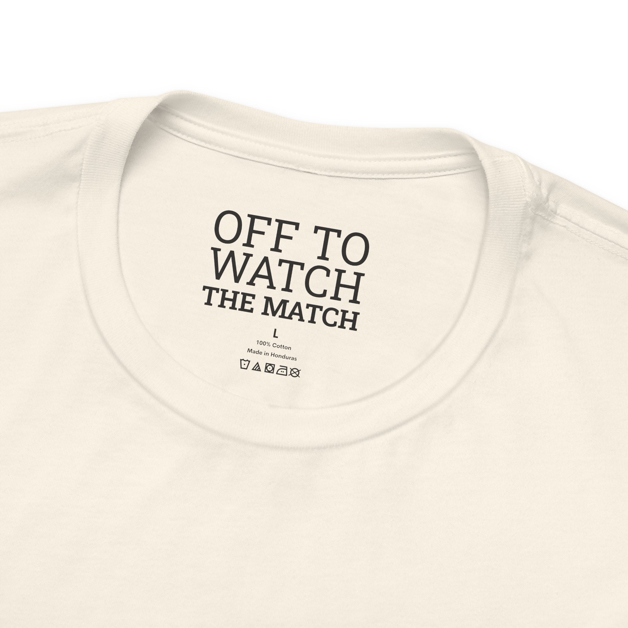 Off to Watch the Match Tee | soccer watch party, match-day outfit