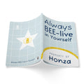 Personalized "Property of [Name]" Bee-lieve In Yourself Softcover Journal — Inspirational Notebook