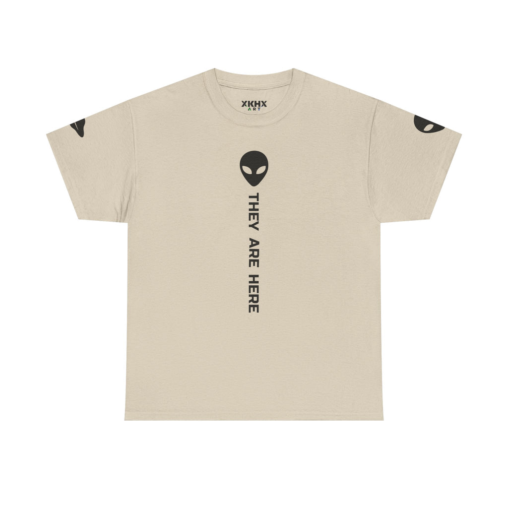 Alien Head "They Are Here" Graphic Tee