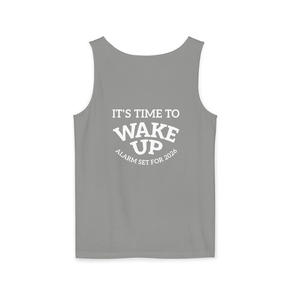 Wake Up Tank Top dark — Casual Graphic Tank
