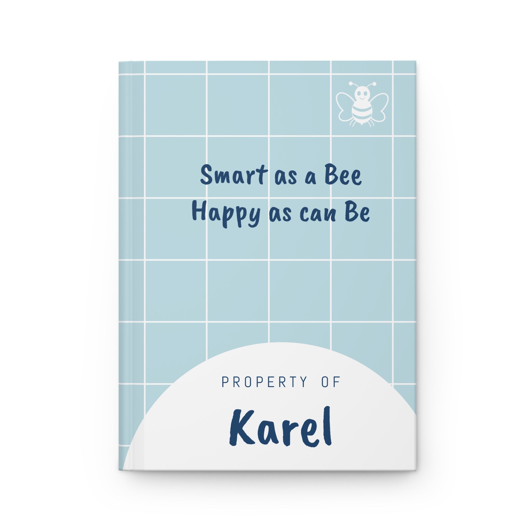 Personalized 'Smart as a Bee, Happy as can Be' Hardcover Journal