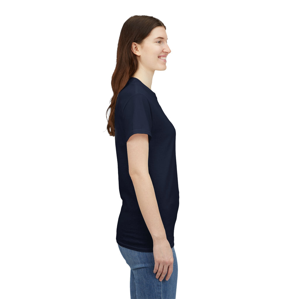 Alien Tee — Minimal "They Are Real" Vertical Graphic T-Shirt dark