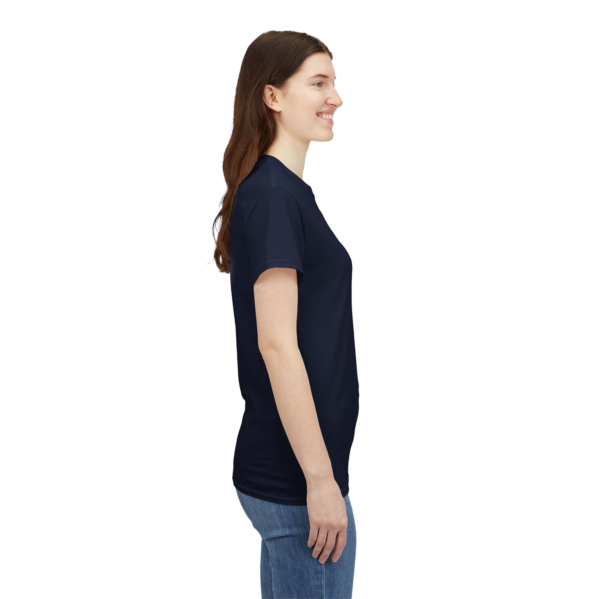 Alien Tee — Minimal "They Are Real" Vertical Graphic T-Shirt dark