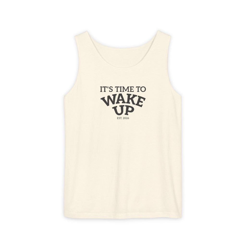Wake Up Tank Top — Casual Graphic Tank