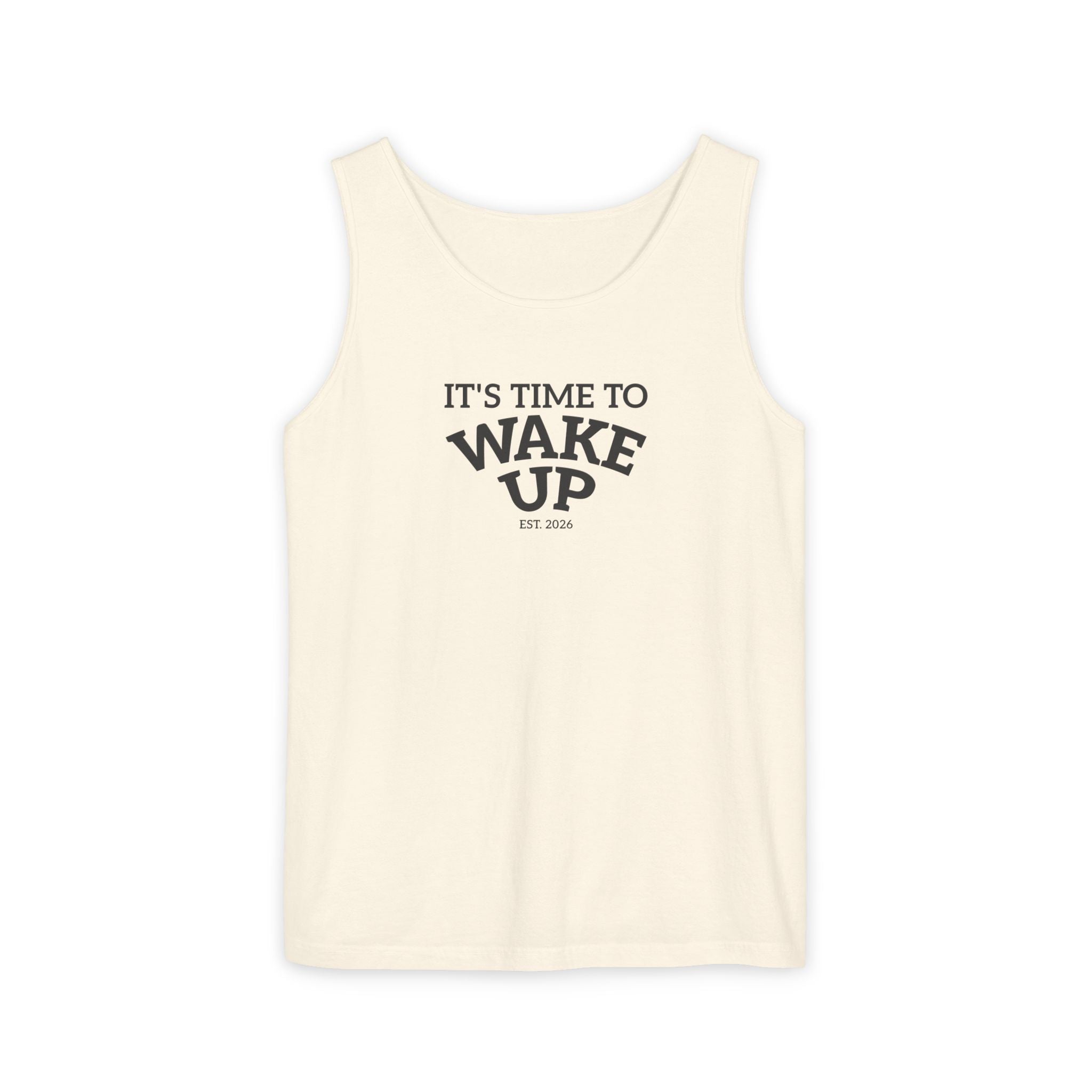 Wake Up Tank Top — Casual Graphic Tank
