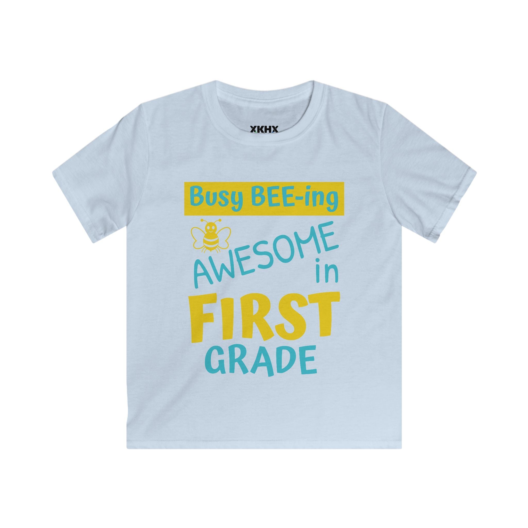 Personalizable "Busy BEE-ing Awesome in [XX] Grade" Kids Tee