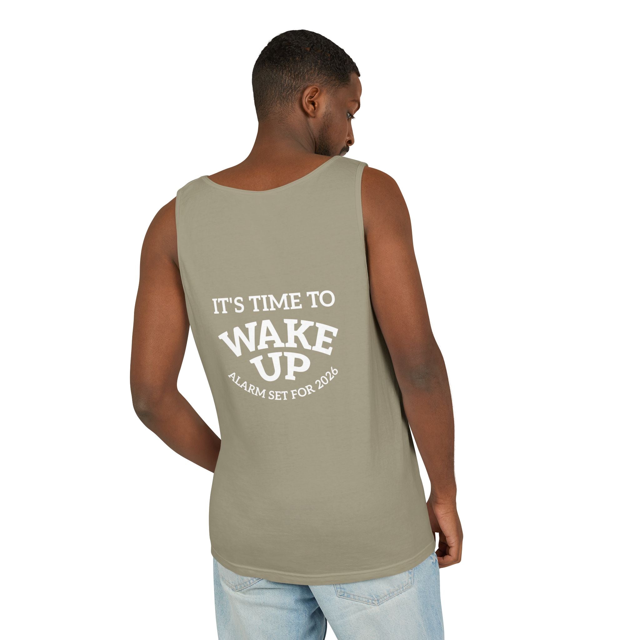 Wake Up Tank Top dark — Casual Graphic Tank