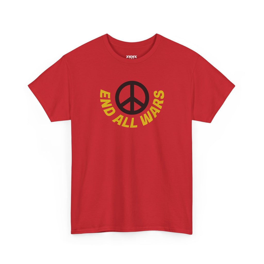 Peace Symbol T-Shirt — "End All Wars" Anti-War Graphic Tee