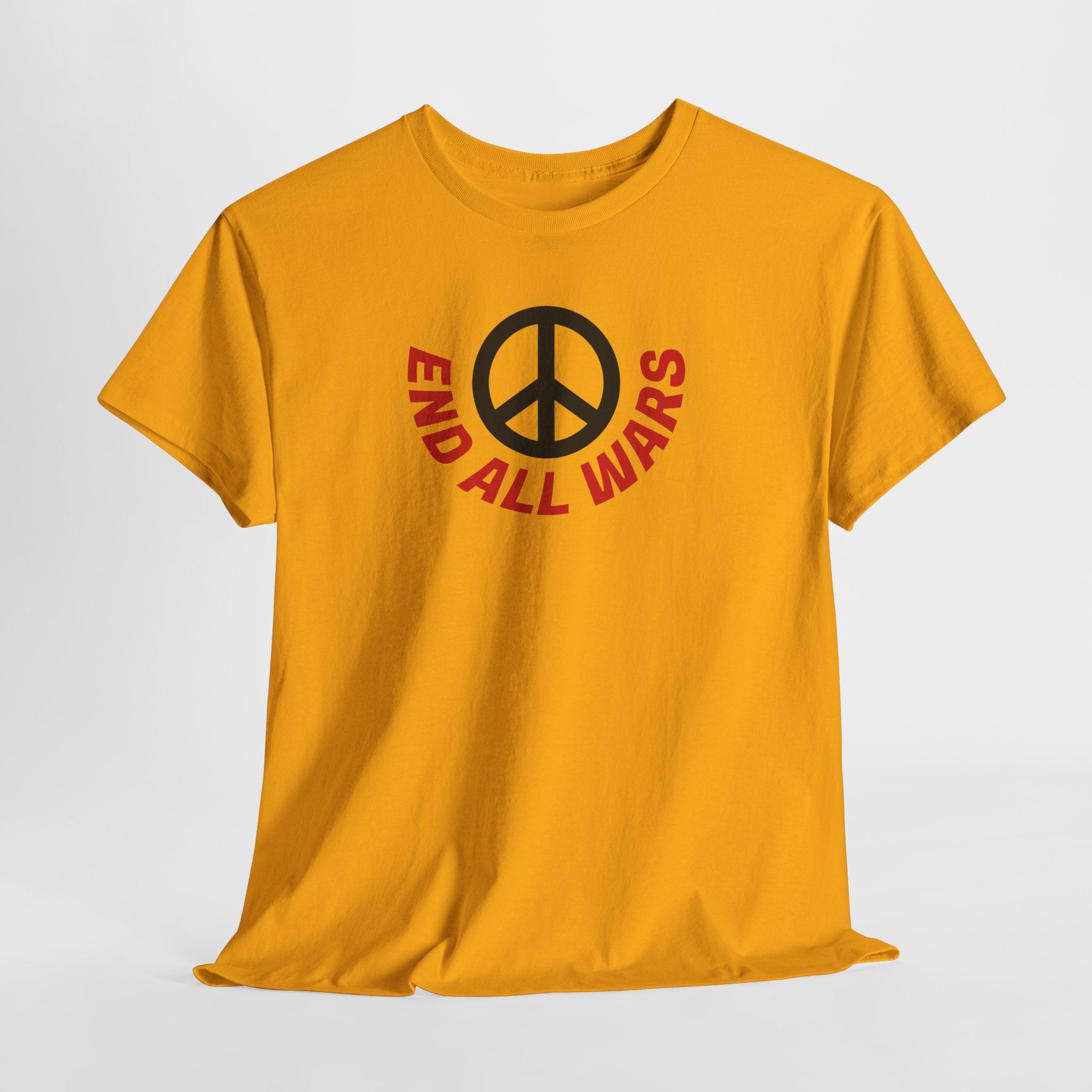 Peace Symbol T-Shirt — "End All Wars" Anti-War Graphic Tee