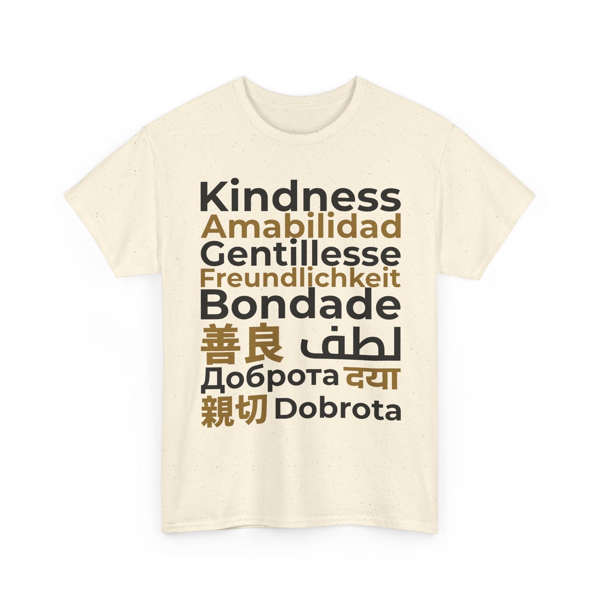 Kindness Multilingual Tee — "Kindness" in World Languages Tee