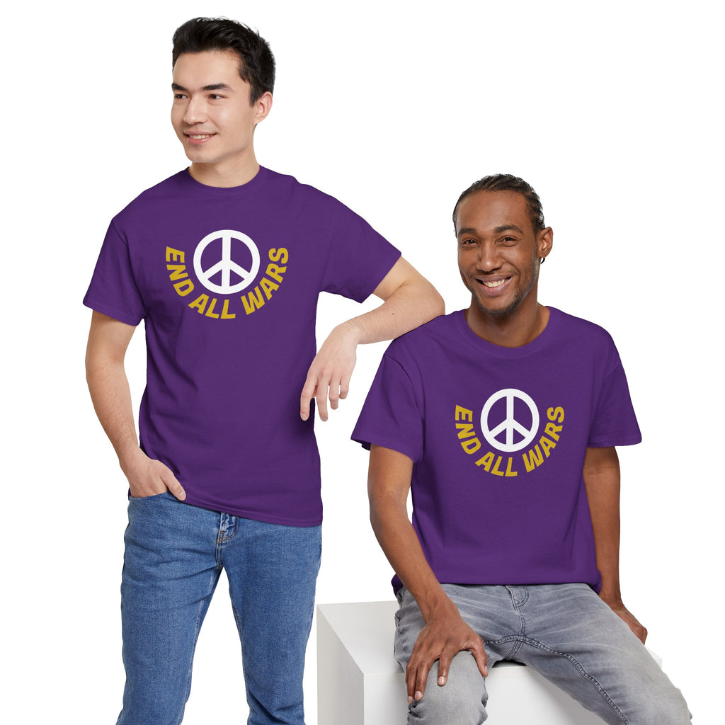 Peace Symbol T-Shirt — "End All Wars" Anti-War Graphic Tee